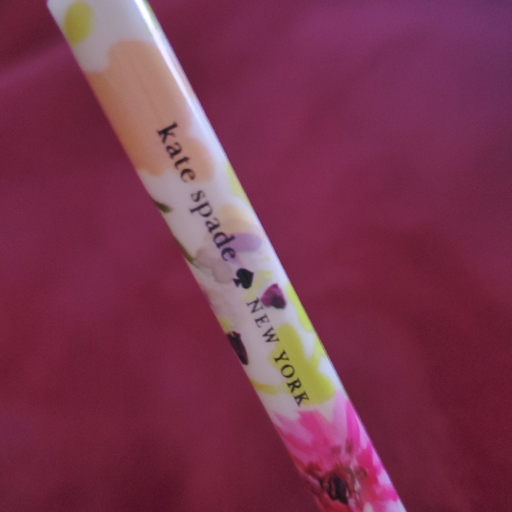 kate spade acrylic straw Dahlia 1pc new